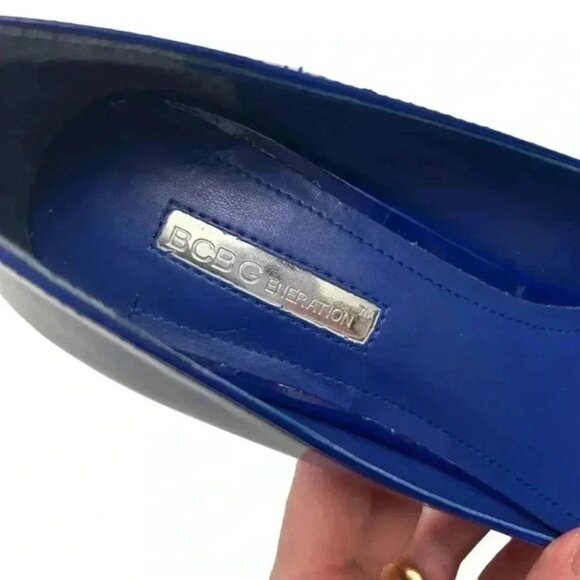 BCGBeneration Pointy Toe Pumps High Heel Platform Stilettos Cobalt Blue Size 7 - Picture 12 of 16